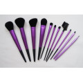 Venda quente 11pcs / set escova cosmética profissional conjunto de escova de maquiagem